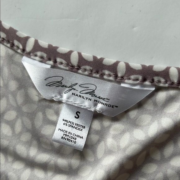 Marilyn Monroe Brown Patterned Pajama Set size S - Picture 3 of 4